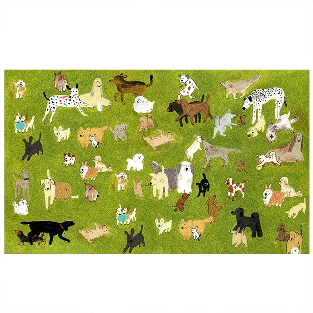 Tapis de bain chiens 50x80 cm ultra absorbant et antidérapant au motif graffiti