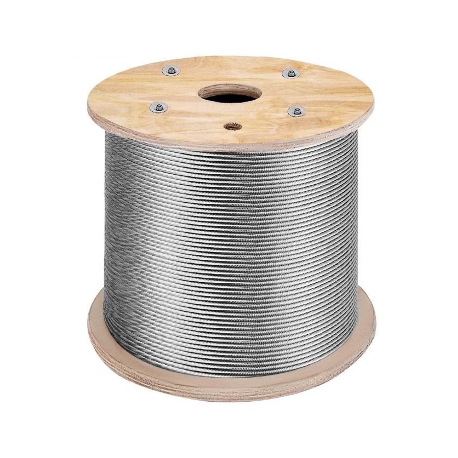 Cuerda de alambre de 300M, acero inoxidable 316, tensión fuerte, 2100 lbs, Cable de elevación de pesca suave, 1 * 19, tendedero de construcción de 3,2 MM para profesionales y aficionados al bricolaje