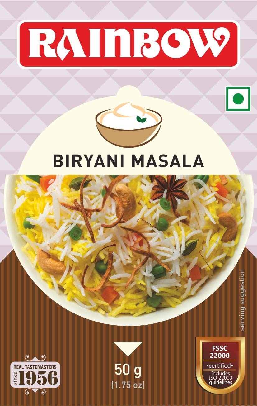 Rainbow Biryani Masala ( 50g ) (B085TFQWLD) Amazon Price History, Amazon Price Tracker