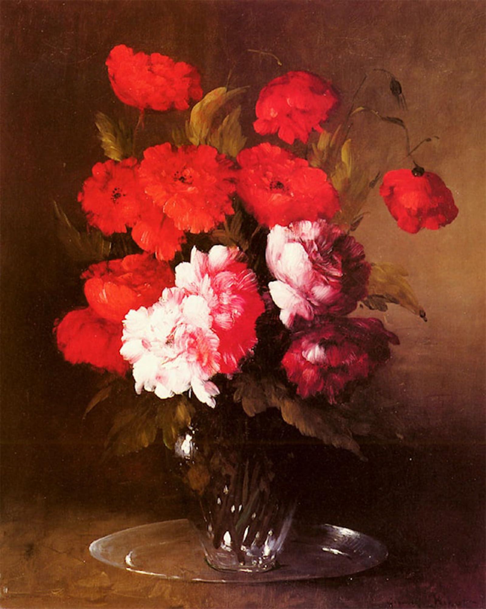 Murales vaso in vetro Germain Theodure Clement Ribot decoración pared salón moderno 60x90 5