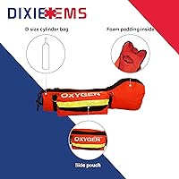 Vista 2 de Dixie Ems O2 Shoulder Bag for D Size O2 Cylinder and Supplies, Oxygen Tank Carry Pack with Padding