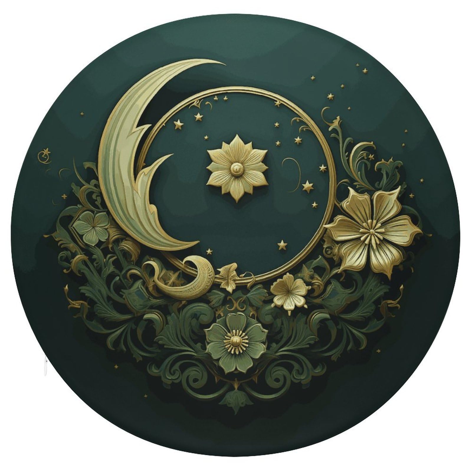 Coussin de sol de méditation rond 39cm en mousse à mémoire
