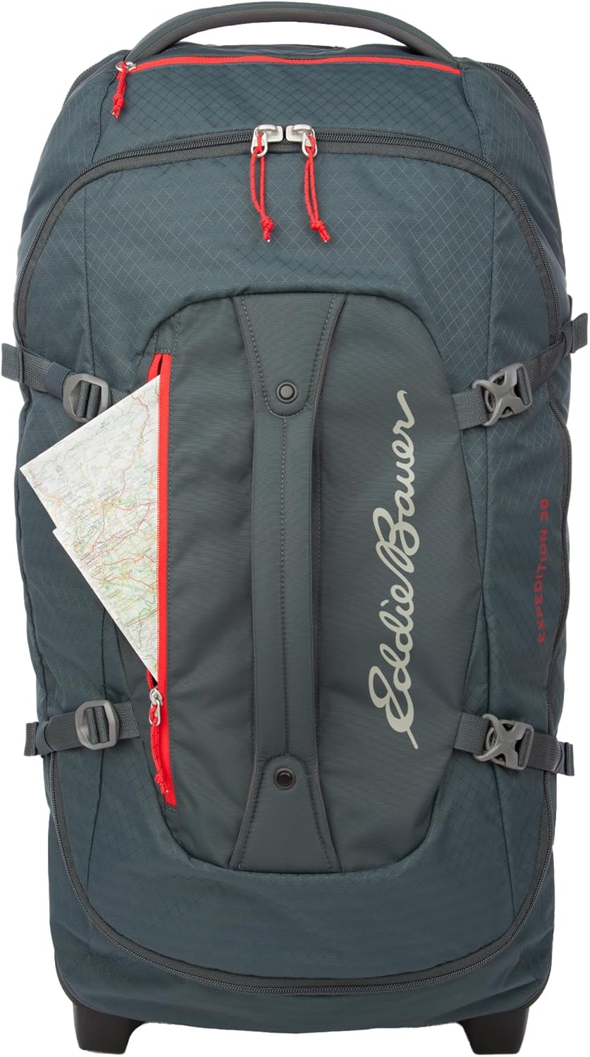 Eddie Bauer Expedition Rolling Duffel Bag with Wheels | Travel | Check-In | Luggage | Rugged | Durable - Storm, 30" - Image 5
