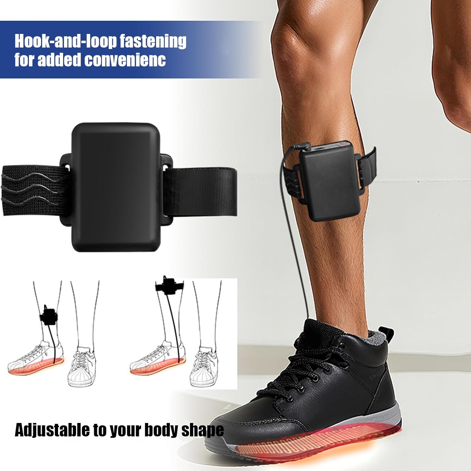 充電式 加熱 インソール | 5000mAh 調整可能 - 電気式加熱足底インソール | 釣り向け 自転車向け スキー向け 旅行向け