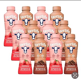 Fairlife' Variety Pack - Rich Chocolate & Very Strawberry Low Fat Ultra Filtered Milk, 14oz (Pack of 12)