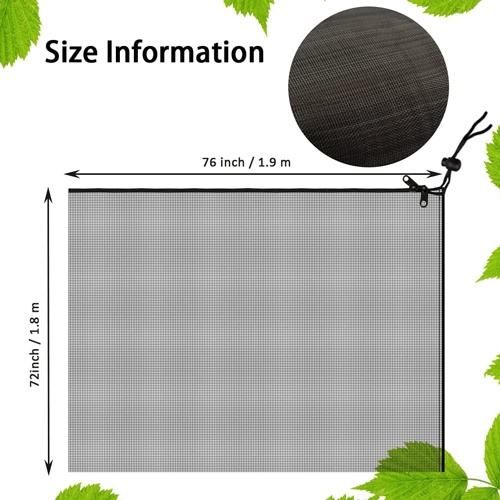 Borsa grande per rete per alberi da frutto Copertura in rete a prova di insetti con cerniera Design traspirante con coulisse Borsa per rete da giardino facile da usare acquista in modo