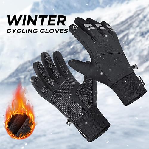 Miniatura 7 de Winter Warm Gloves for Men Women - Windproof and Waterproof Thermal with Touchscreen Fingers for Cold Weather Outdoor Work, Cycling, Biking,