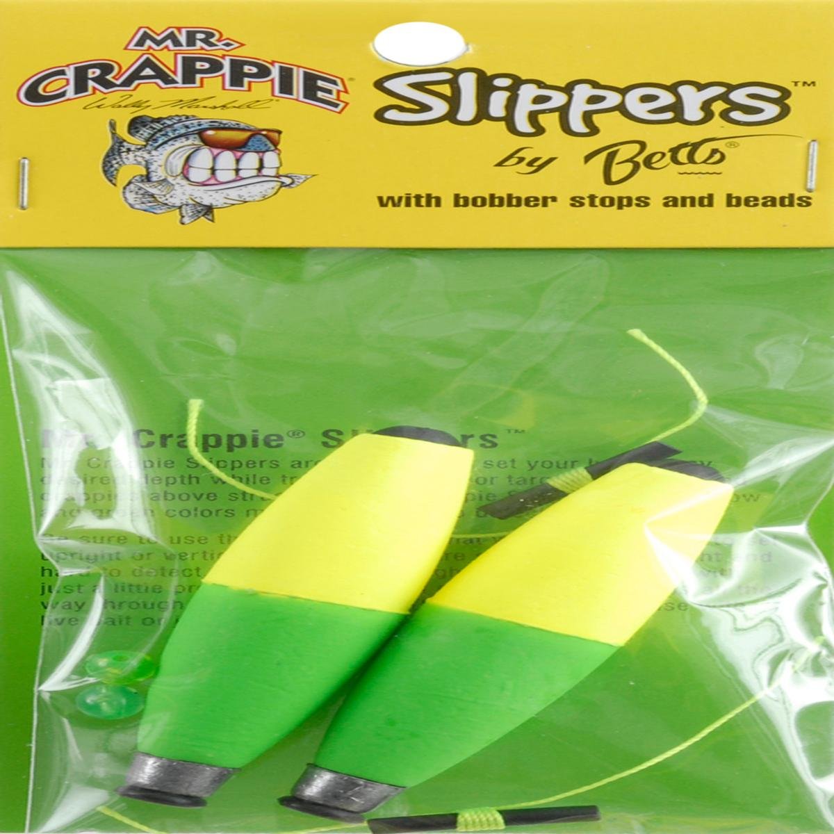 Mr. Crappie Slipper Float Cigar 2-1/2in Weighted 2pk W/Stop Md#: M2BWSF-2YG