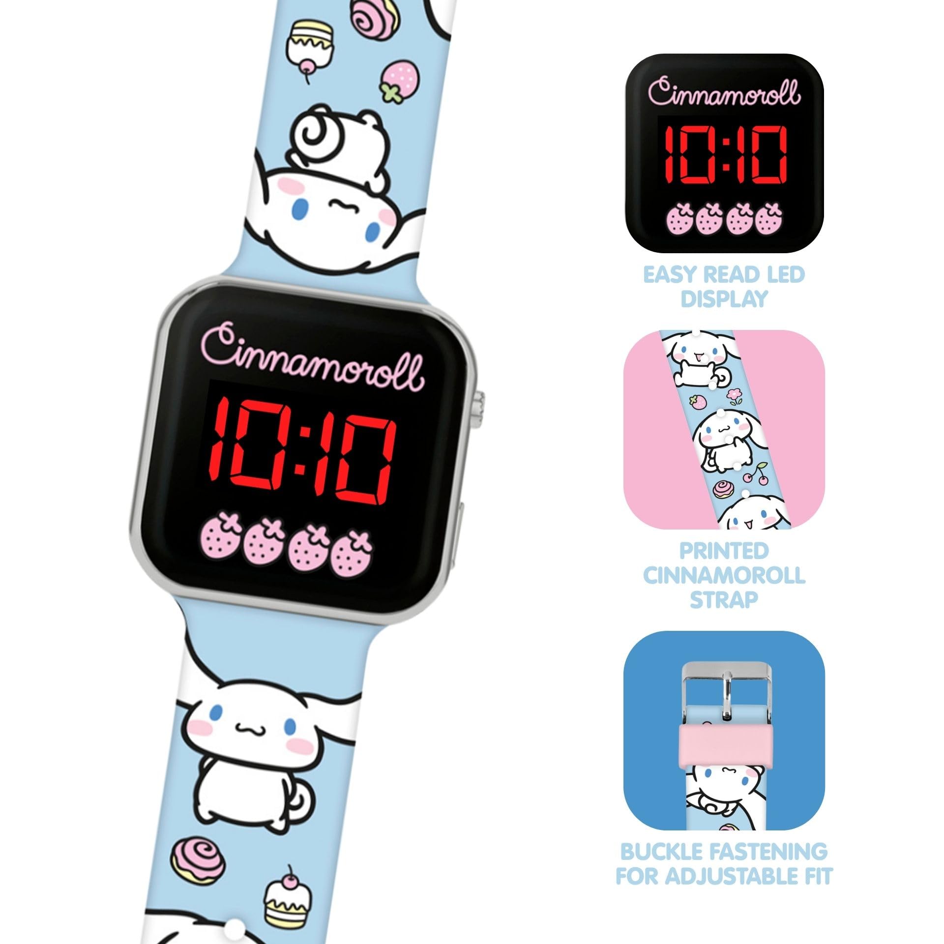 Reloj LED Cinnamoroll Sanrio para Niñas