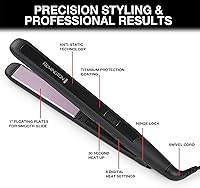Vista 3 de Remington Plancha plana de 1 pulgada, alisador de cabello con tecnología antiestática, calentamiento rápido de 30 segundos, apagado automático de 60