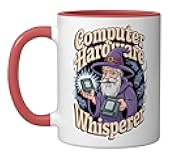 Hardware Whisperer Pc Builder Software Engineer Programmer Ceramic Mug, Red/White