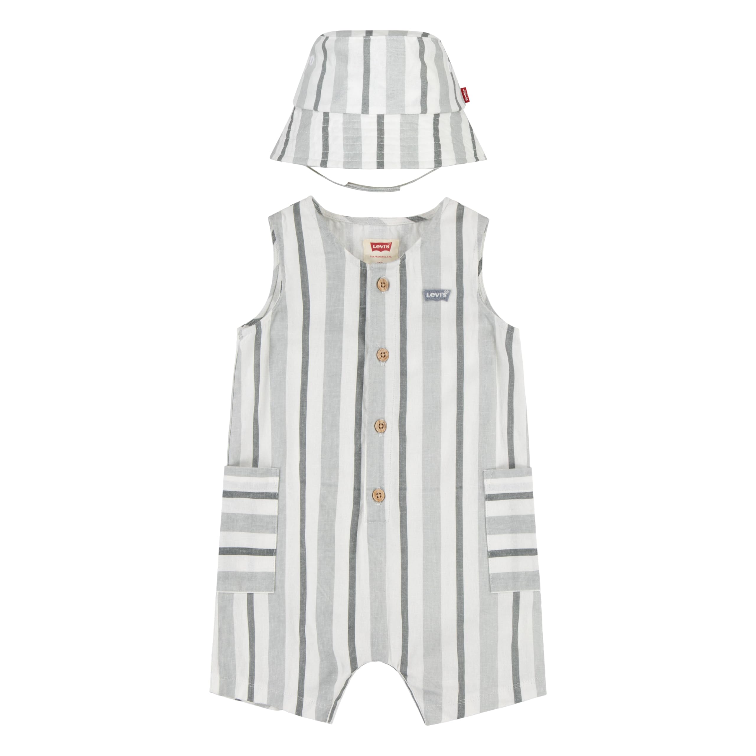Levi's Romper And Bucket Hat Set Sbss244 Abiti coordinati Bambini e ragazzi