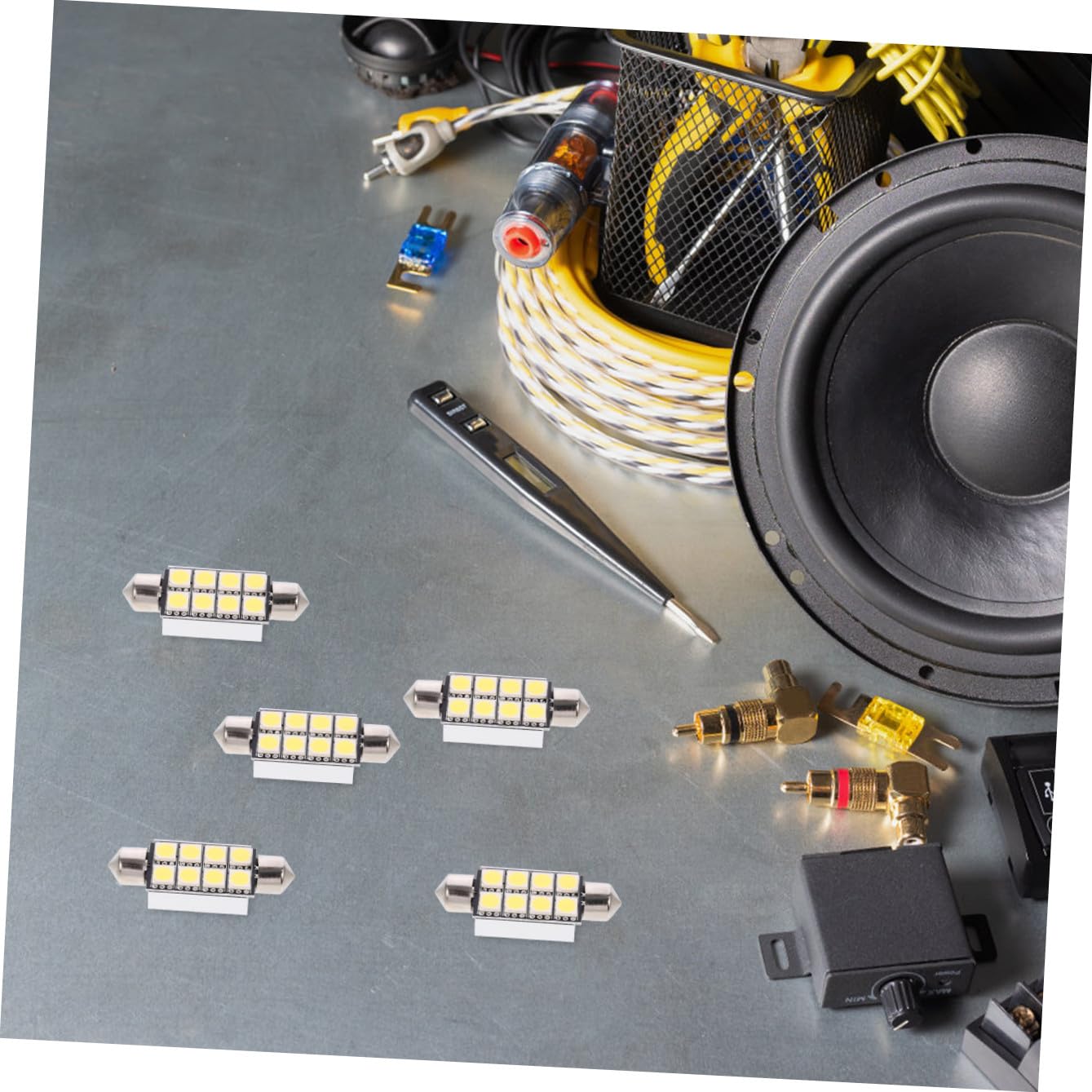 OUNONA 24piezas Bombillas Led Festoon Luz Interior Para Automóviles Bajo Consumo Distribución De Luz Uniforme Compatible