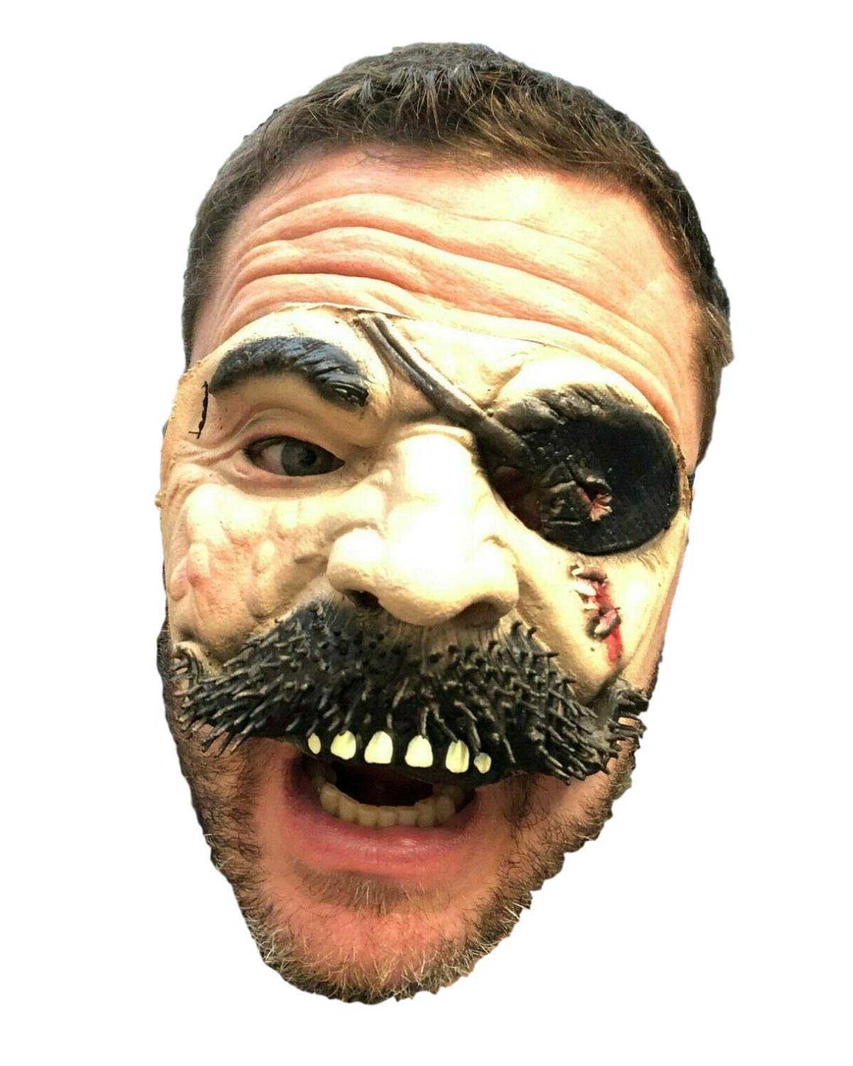 Rubber Johnnies Johnniesfx, GRANNY HALF Face MASK, OLD WOMAN, Fancy Dress COSTUME MASKS, One Size