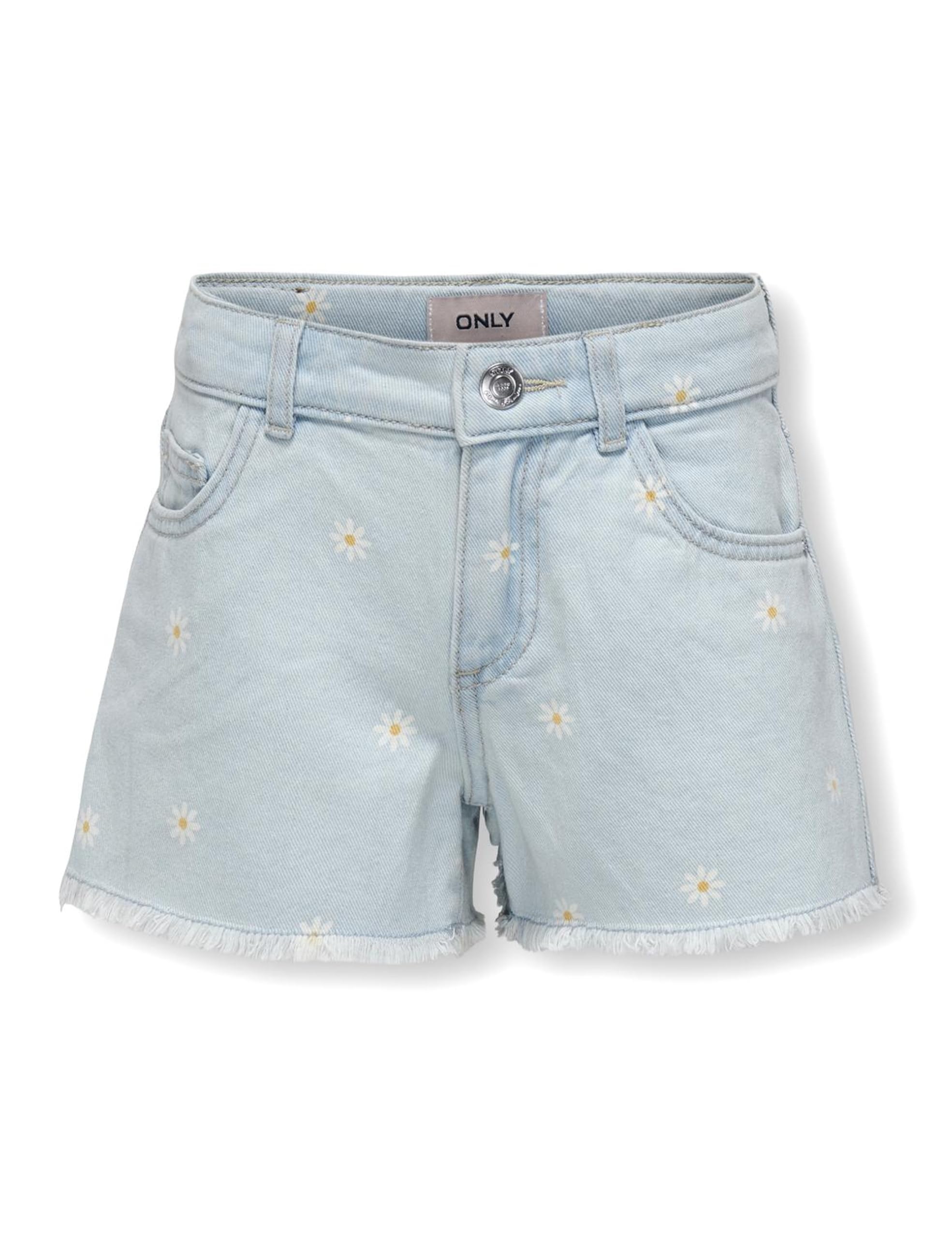 Short en jean fille Only KOGROBYN bleu clair ample 7 ans - 5