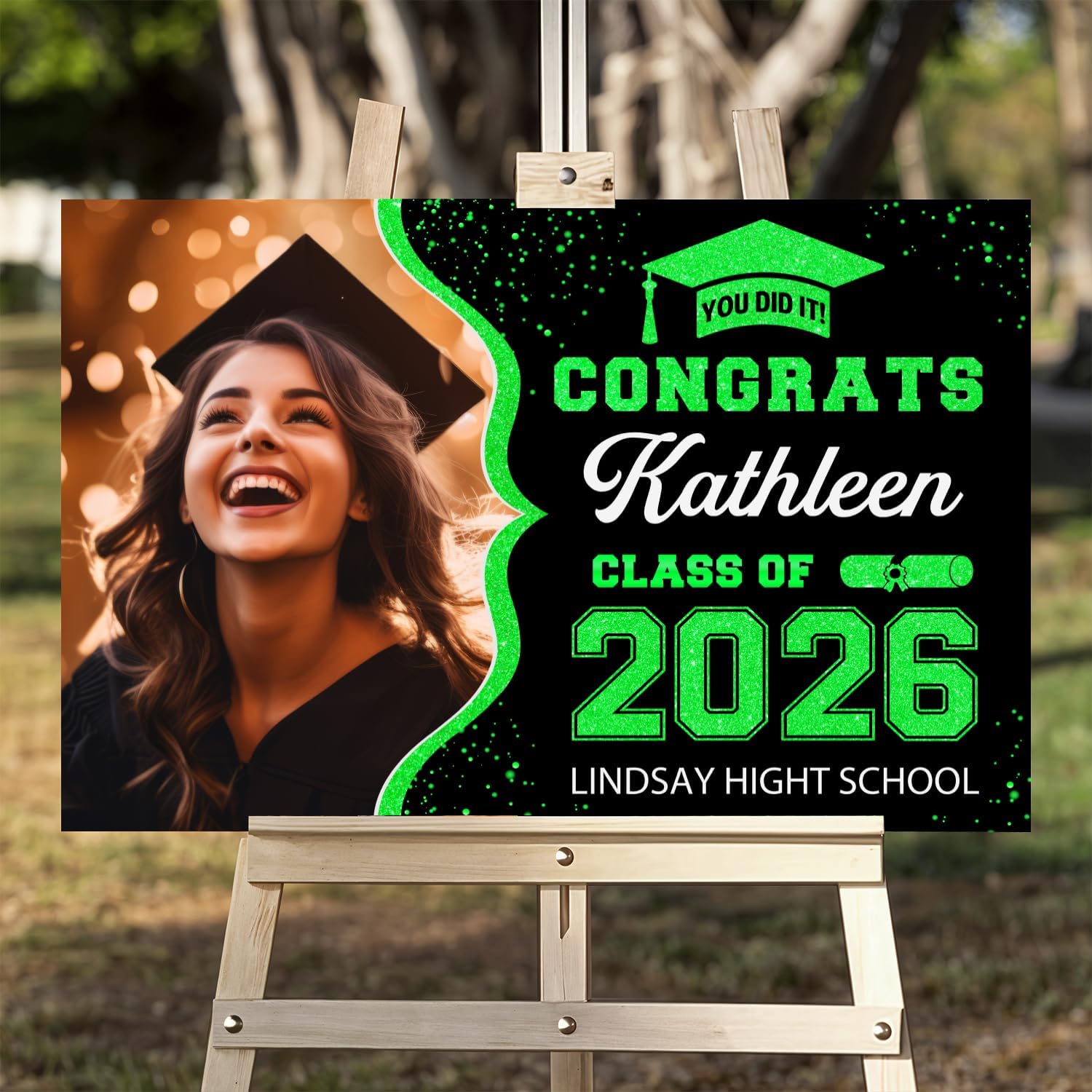 Personalized Graduation Yard Sign 2026 With Photo, High School Graduation, Graduation Senior Sign 2026, Class Of 2026 Yard Signs, 2026 Graduation Decorations, College Graduation, Congrats!