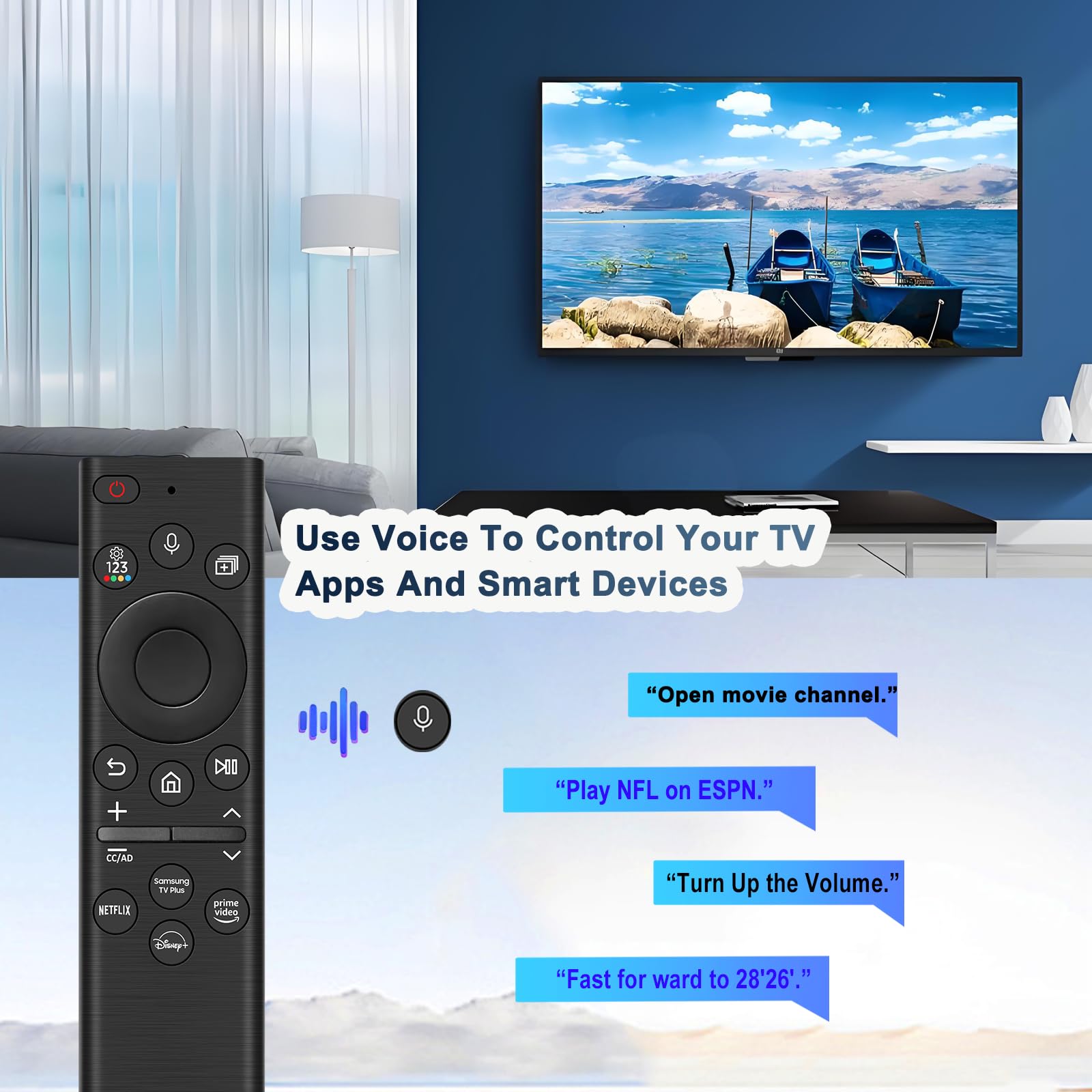 BN59-01385A è adatto per telecomandi Samsung Smart TV ed è un'alternativa universale con funzione vocale