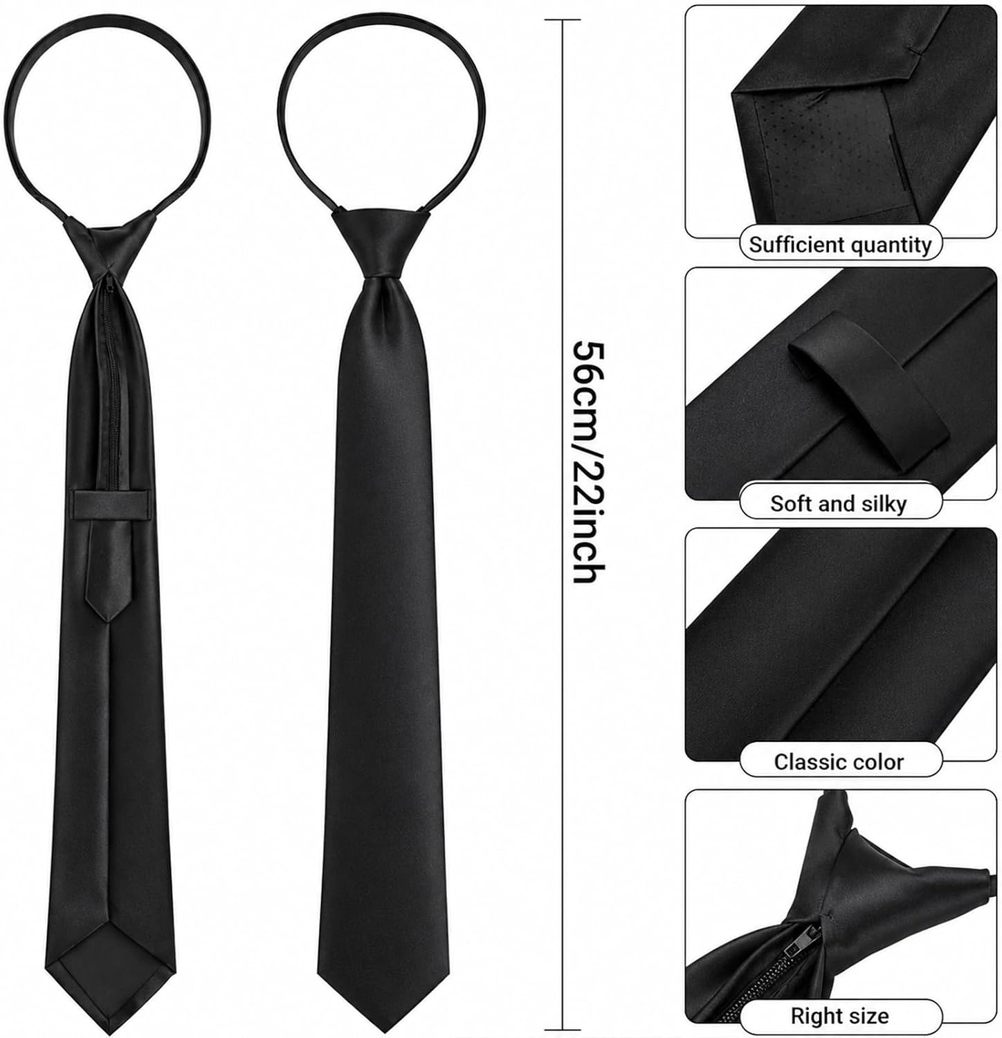 Kavoc Halloween Agent Costume Include Black Sunglasses Tie Badge Fake Earpiece and Balloon for Men Women Party Dress Up
