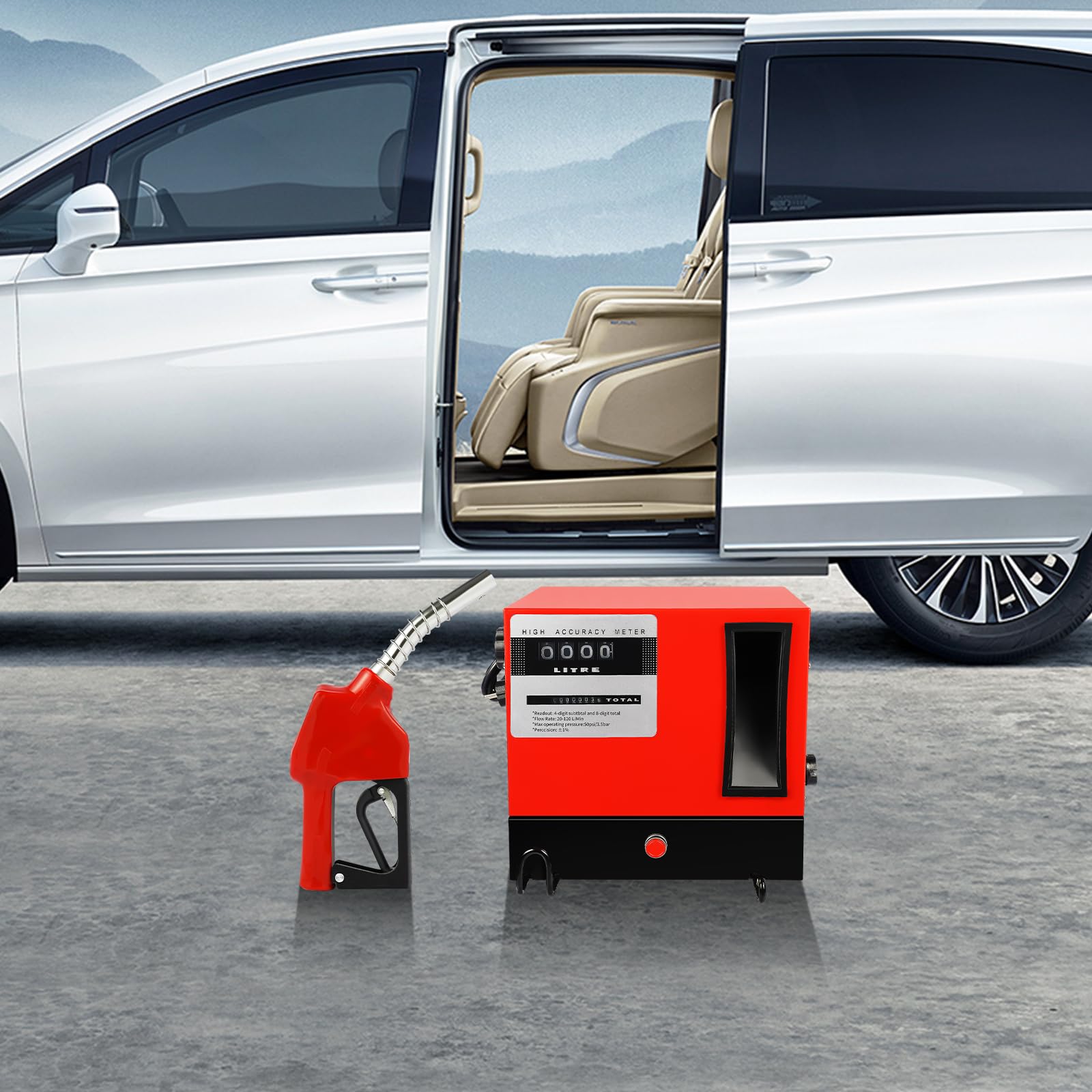 Pompe de transfert de carburant diesel 550 W, 15,85 GPM, 220 V, prise
