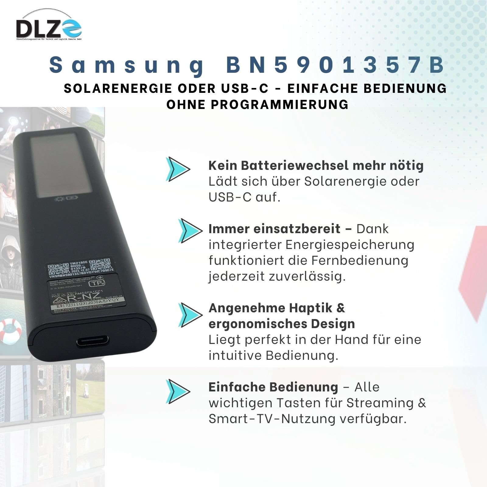 Samsung BN59-01357B Original-Fernbedienung für Samsung Smart TV
