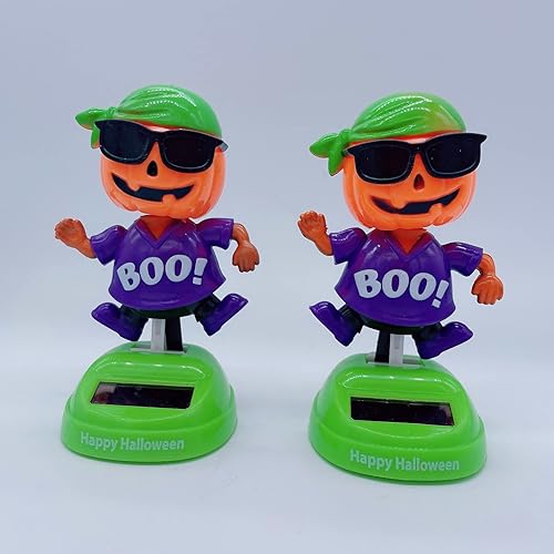 Miniatura 4 de ikasus Juguete de coche alimentado por energía solar, divertido adorno de muñeca de cabeza de bobble, muñecas bailarinas con energía solar, adorno