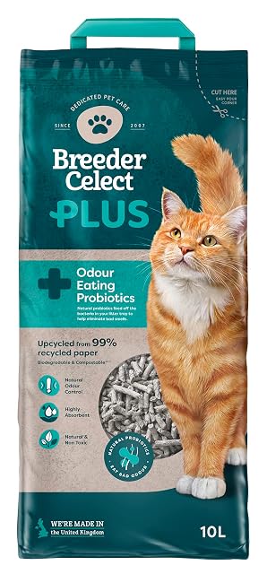 Breeder's Choice Lecho para Gatos de Papel probiótico (10 l)