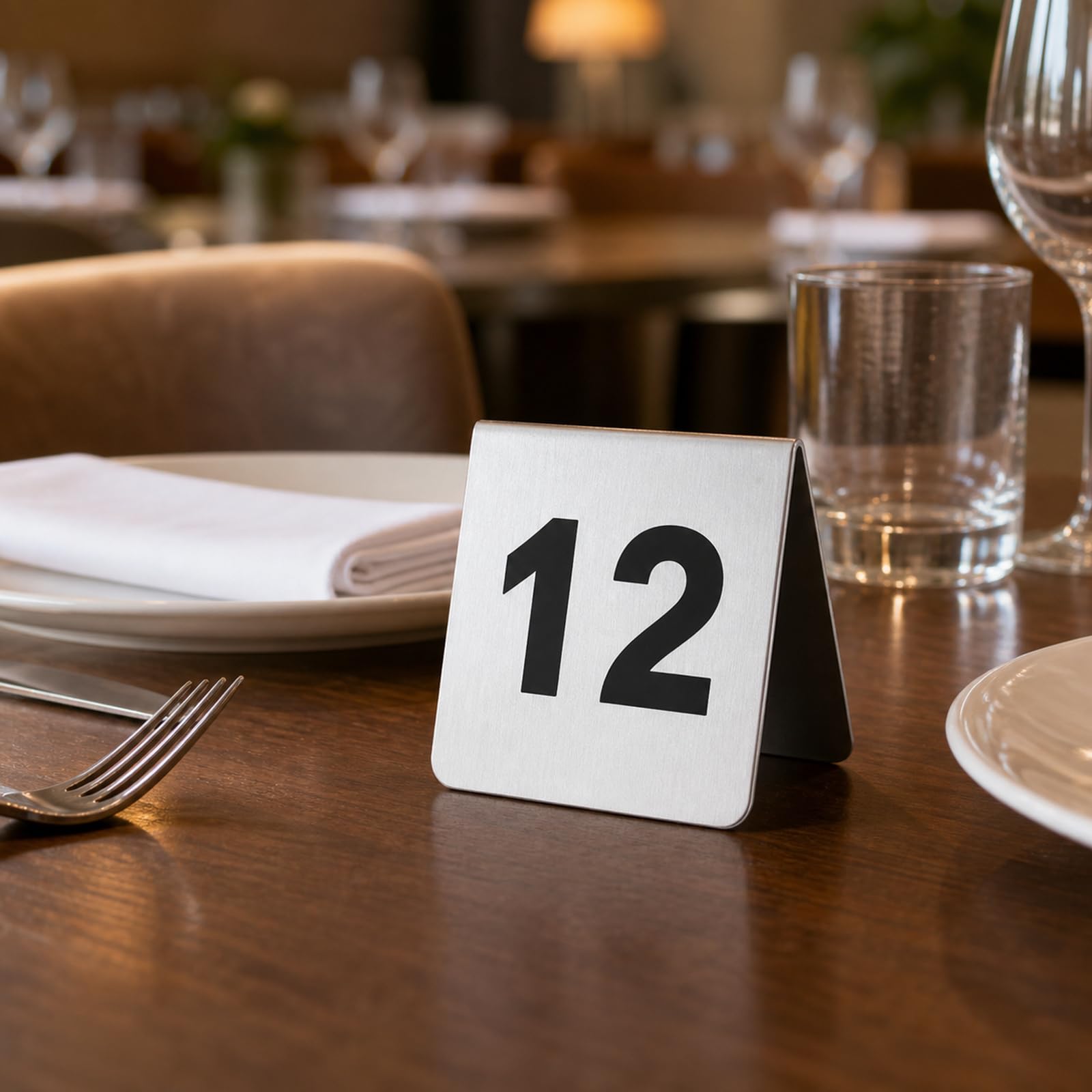 Numery stołów ze stali nierdzewnej, karty z numerami stołów restauracyjnych, można układać w stos, wielokrotnego użytku, łatwe do czyszczenia, do tawerny, kawiarni, hoteli, restauracji