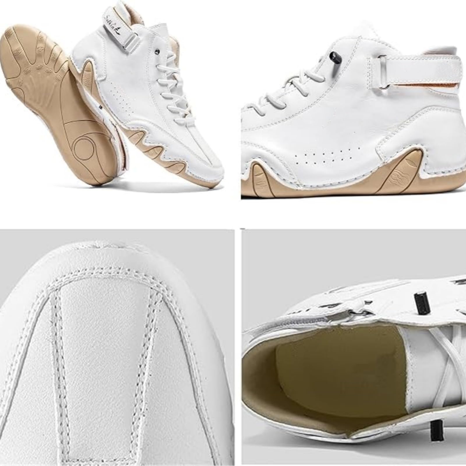 Zapatillas Ortopédicas Hechas A Mano para Hombre, Zapatos Descalzos Cuero | Botas descalzas, zapatos ortopédicos para hombres, ergonómicas, impermeables, zapatillas de deporte