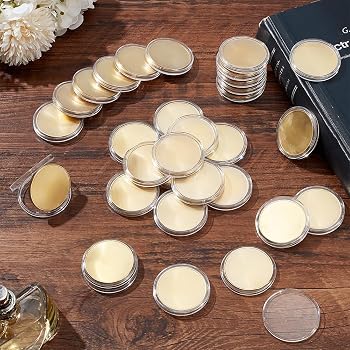 10 Flans Métal Ronds 40mm à Graver - Or - Pour Création Badges, Jewelry, Cadeaux Personnalisés