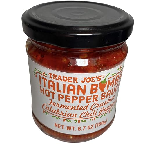 Miniatura 4 de Trader Joe's Salsa italiana Bomba picante fermentada de chile calabriano triturado, 6.7 onzas