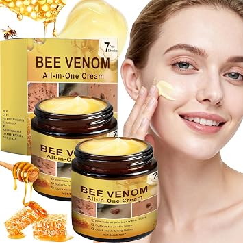 Bee Venom Face Cream Twin Pack, Anti-Ageing Daily Moisturiser,