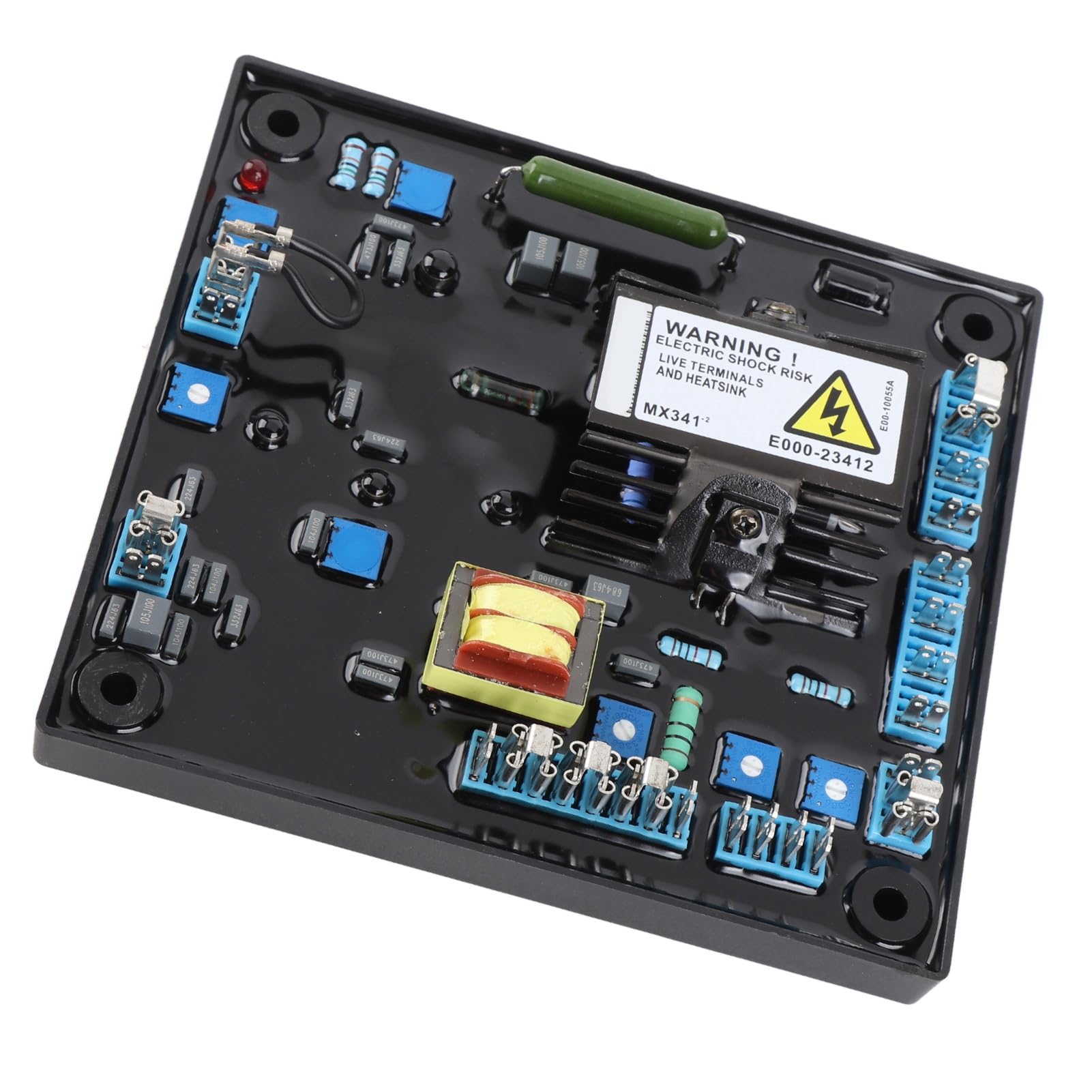 Controlador Automático de Voltaje, Material ABS, Módulo AVR MX341 para Generador sin Escobillas con Protección contra Sobreexcitación y Baja Velocidad, Ideal para Uso en Campo