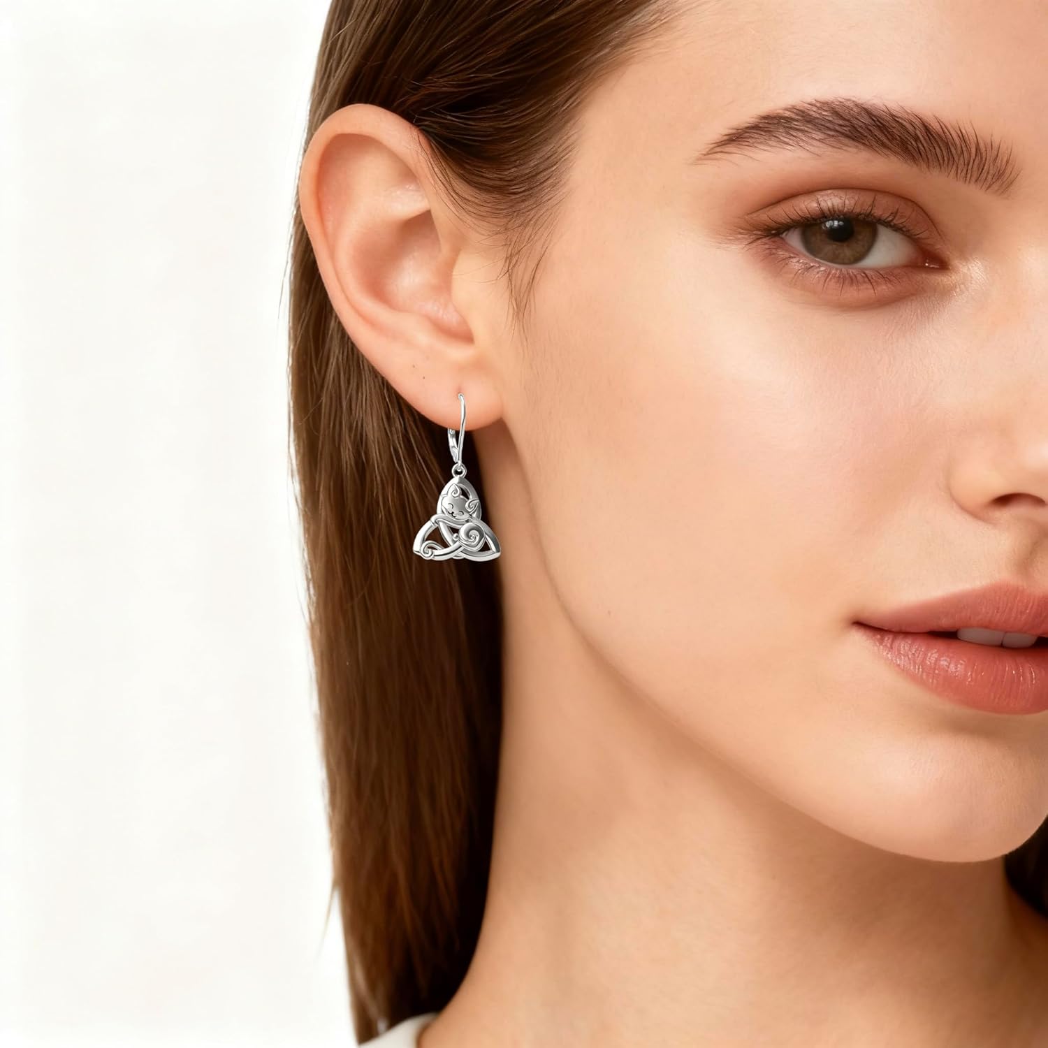 Celtic Earrings for Women 925 Sterling Silver Irish Celtic Knot Dangle Earrings Celtic Gifts