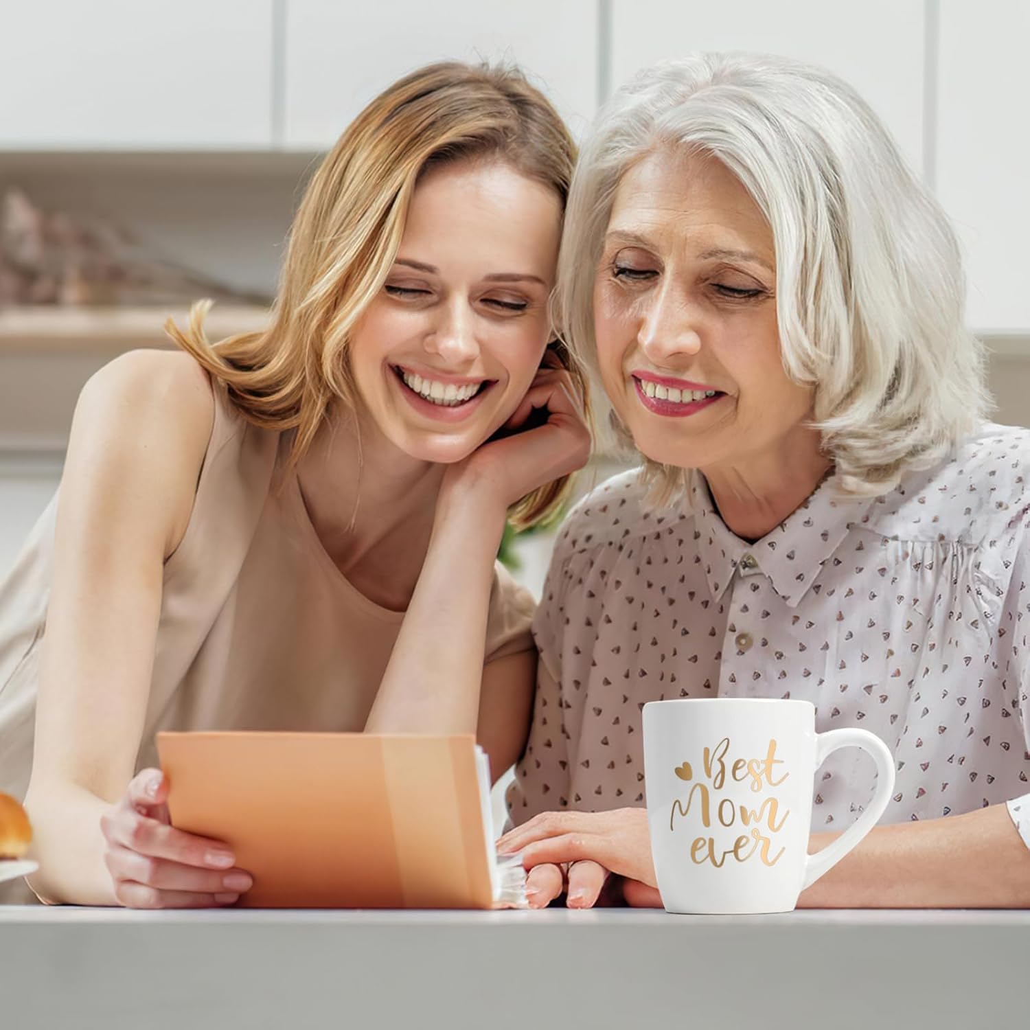 Cabtnca Mom Gifts, Best Mom Ever Mug, Christmas Birthday Mother's Day Gifts for Mom from Daughter Son, 12Oz - Image 5