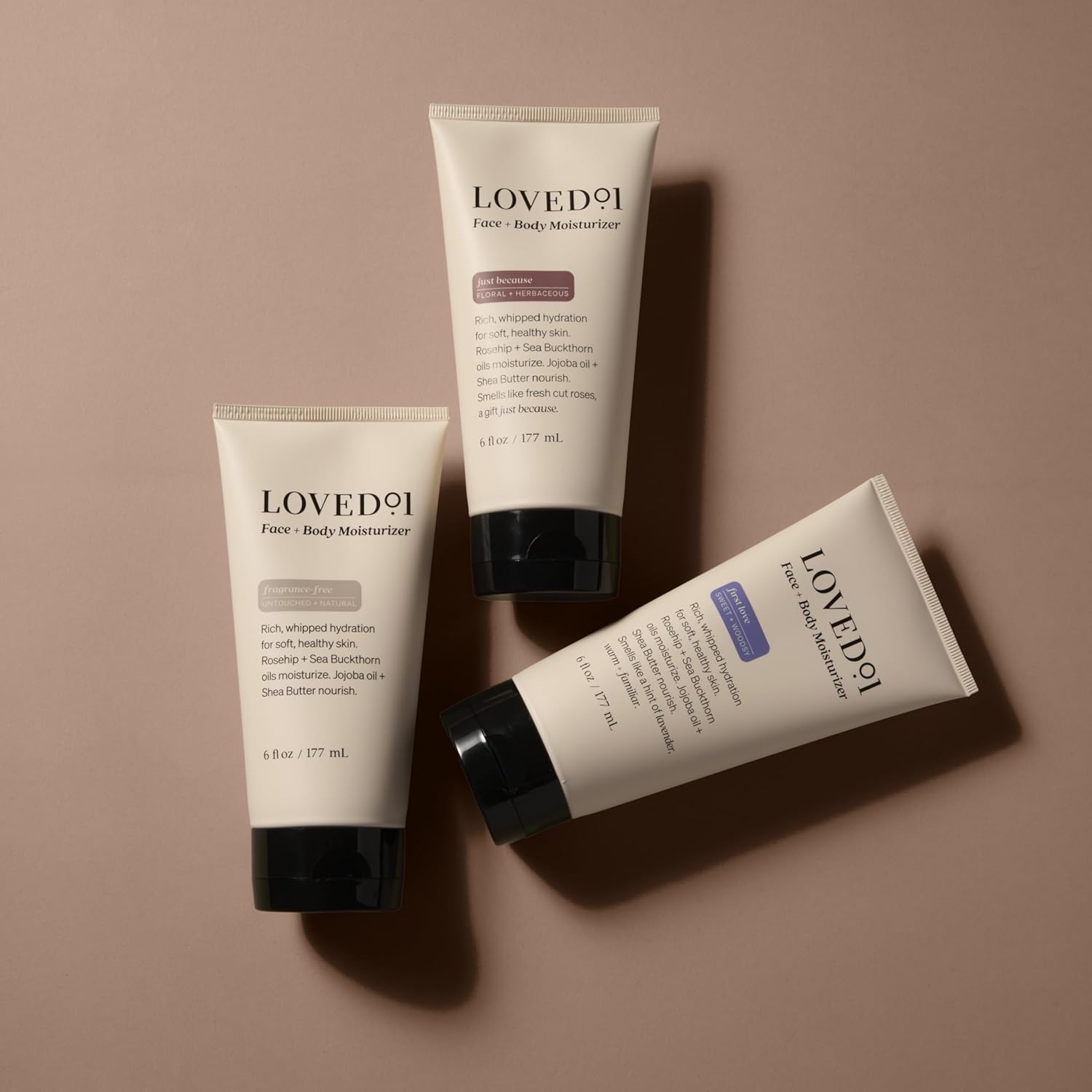 Loved01 Daily Face & Body Moisturizer, John Legend Skincare, Fragrance-Free & Non-Greasy Shea Butter Cream, Deep Hydrating Formula for Dry & Sensitive Skin, Vegan & Cruelty-Free, 2-Pack (6 oz each)