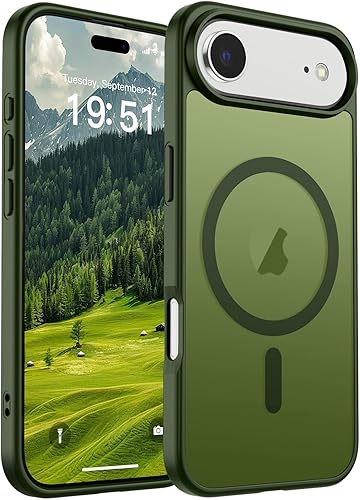 Miniatura 218 de SUPFINE - Funda magnética para iPhone 14 Pro Max (compatible con MagSafe), (protección contra caídas de grado militar de 10 pies), delgada, Negro