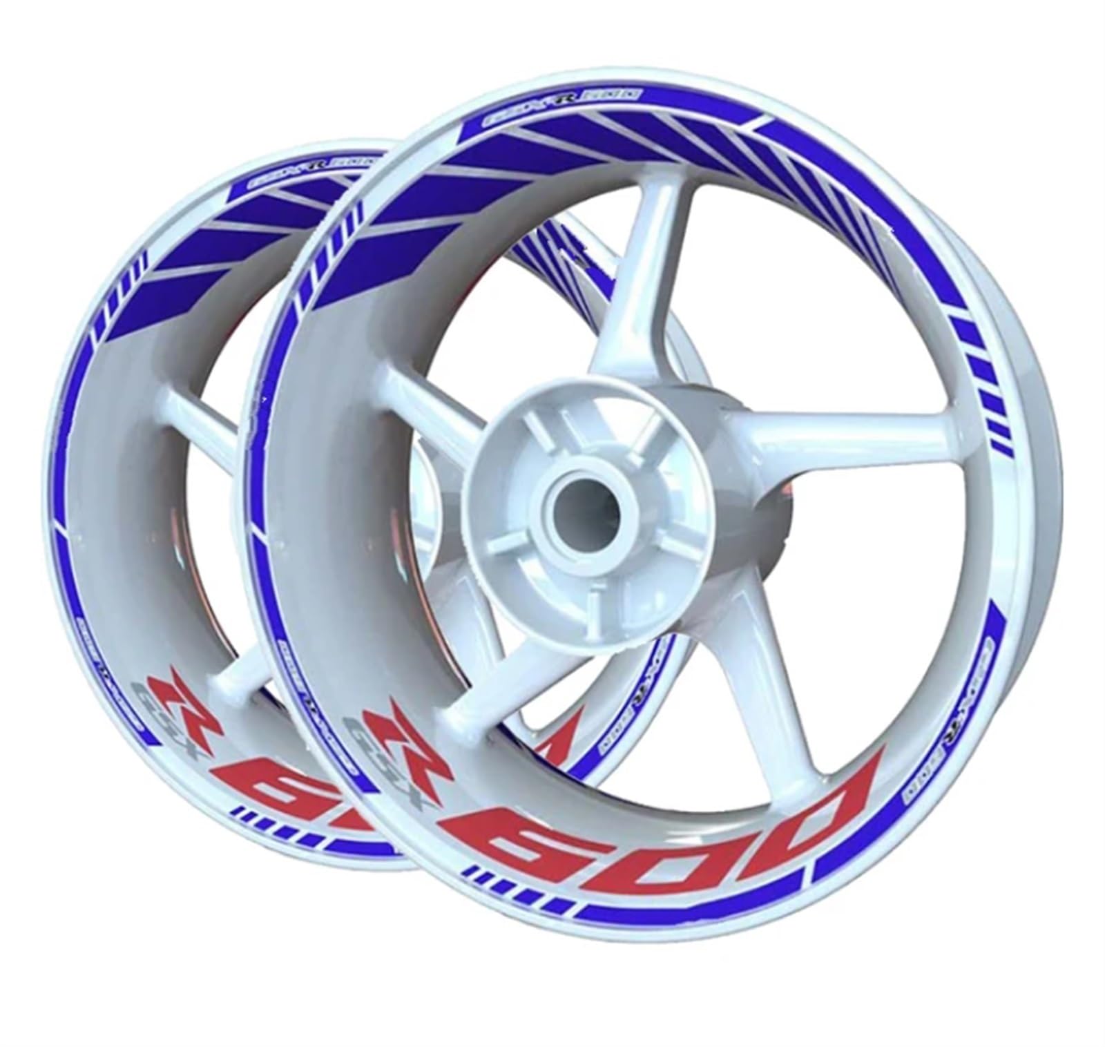 Motorcycle Wheel Reflective Stickers Decals Rims for Suzuki GSXR600 GSXR-600