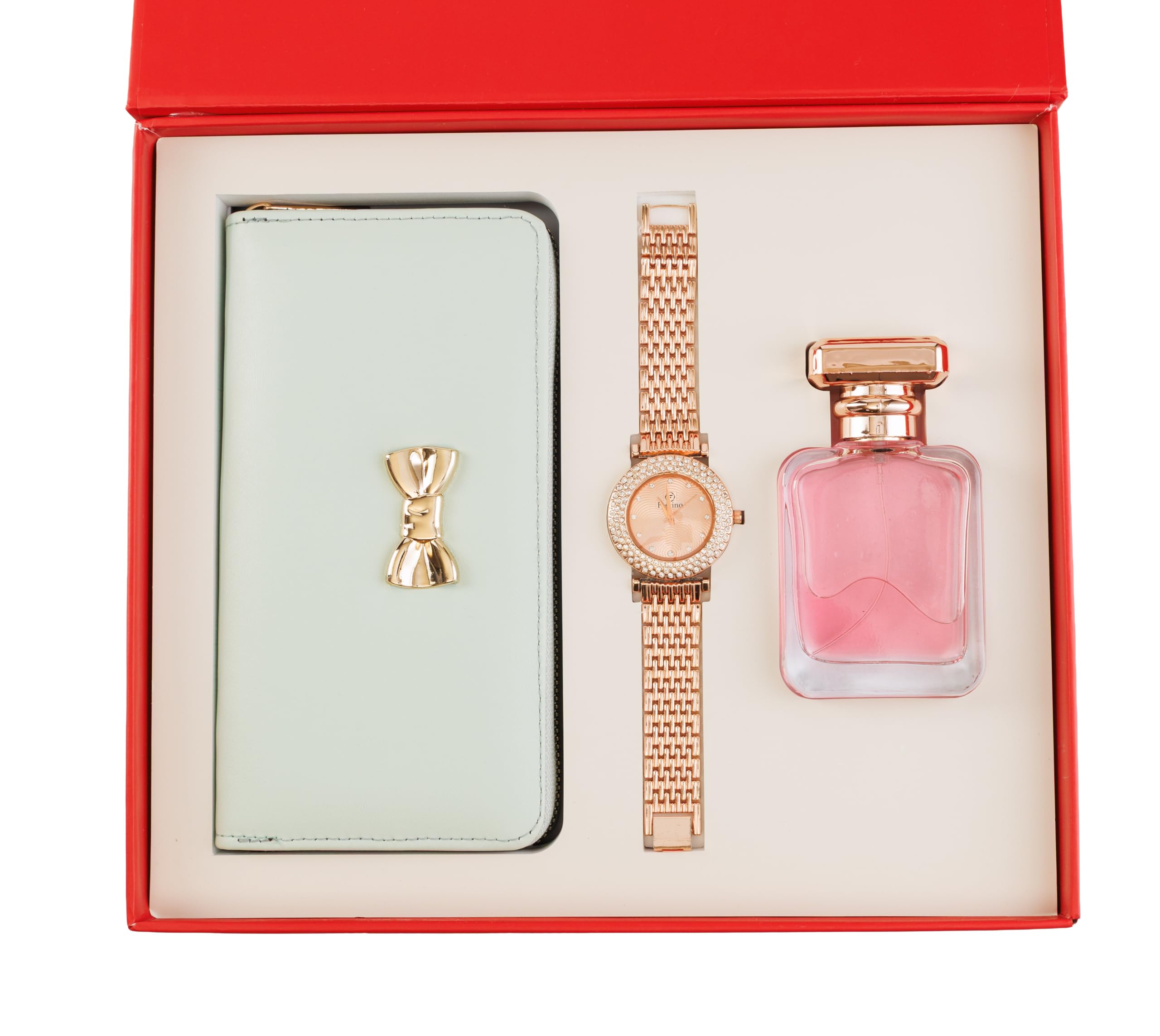 Thy Kalpavruksha Women’s hamper Gift Set Wallet, Watch, Long-Lasting Perfume | gifts for woman | birthday gifts for women | gift for Girlfriend | gift for wife | Rakhi gift for sister | rakhi gift hamper for sister (Light Green)