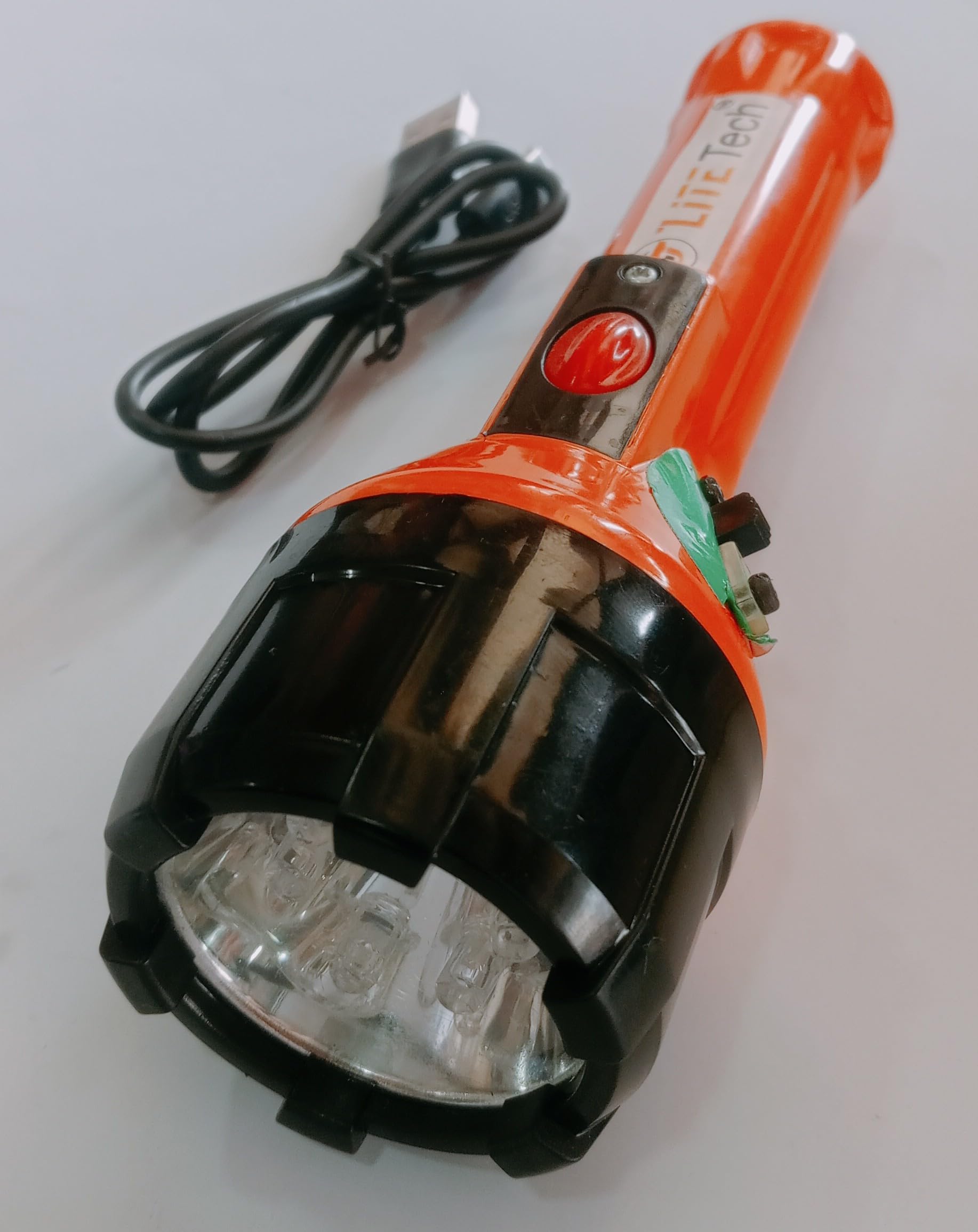Resin Tricolor Red/Green/White LED Torch Light (Model - Sigma)