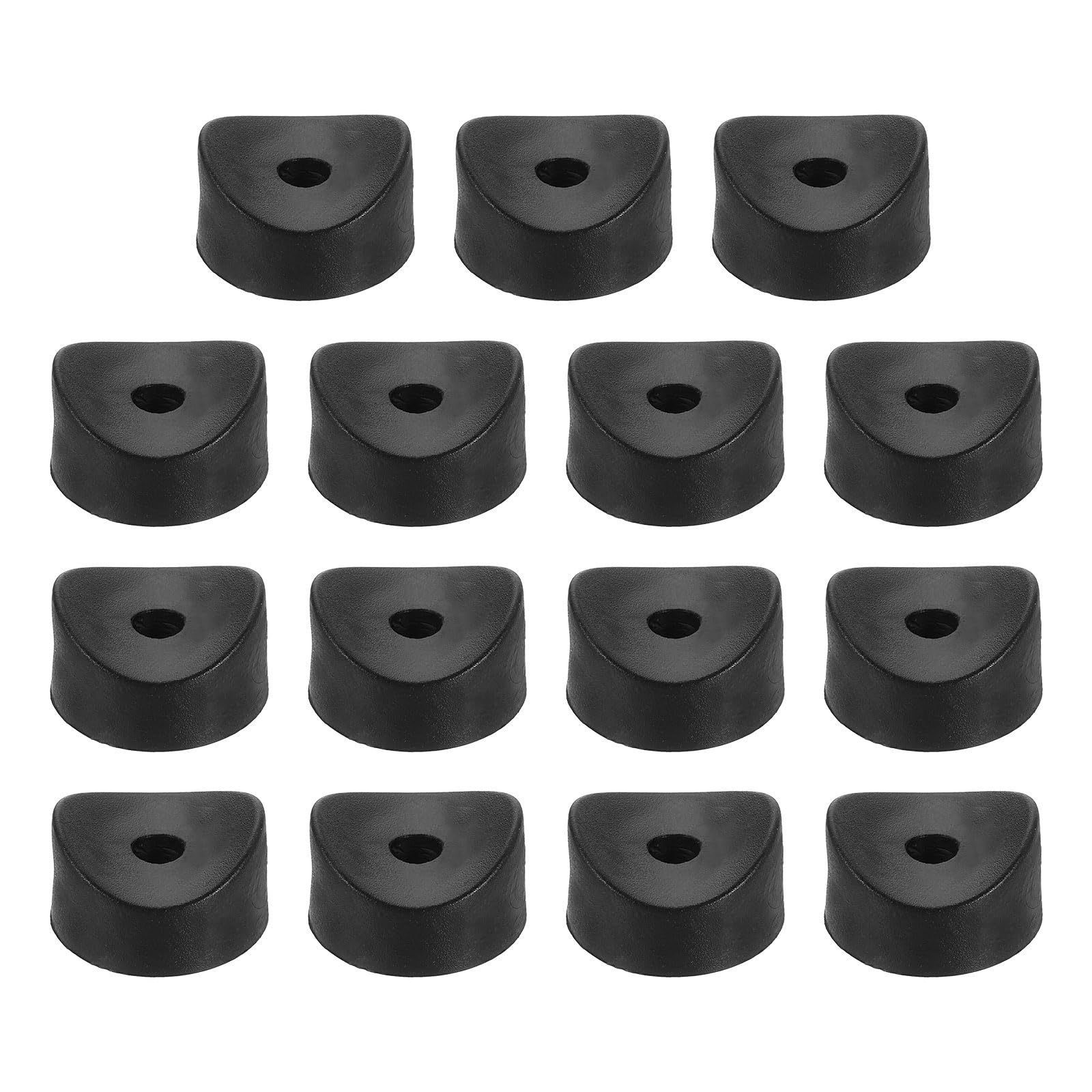 sourcing map 20Pcs Plastic Round Washers, 5mm x 22mm x 8mm Black PE Concave Washer Spacer Hardware Machine Fastener for Round Tube Fixing