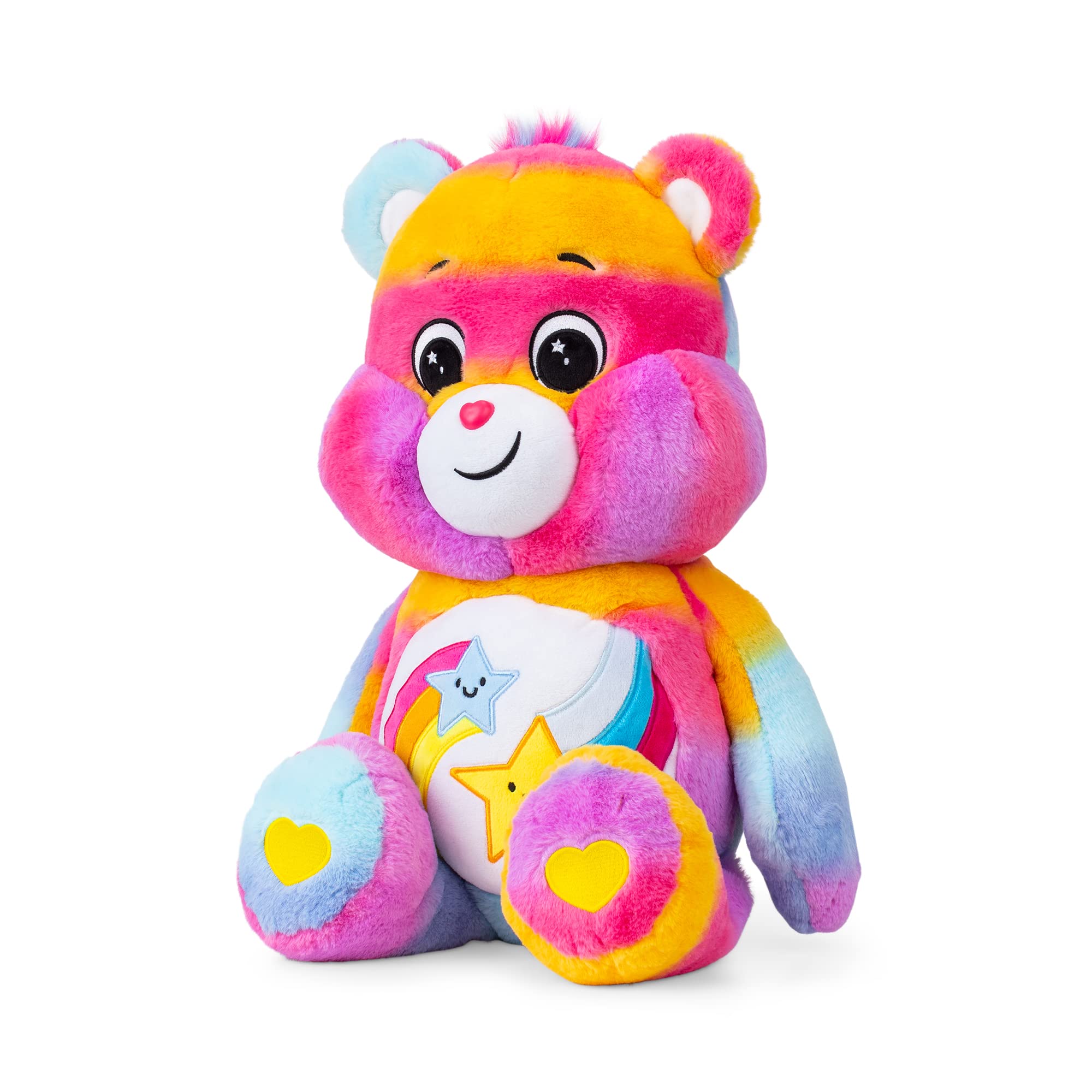 Care Bears Orsetto Dare To Care 60cm Jumbo Plush, Giocattolo di Peluche Gigante da Collezione, Giocattoli Morbidi per Bambini, Orsetti Morbidi per Ragazze e Ragazzi, Adatti per Bambini e Bambine