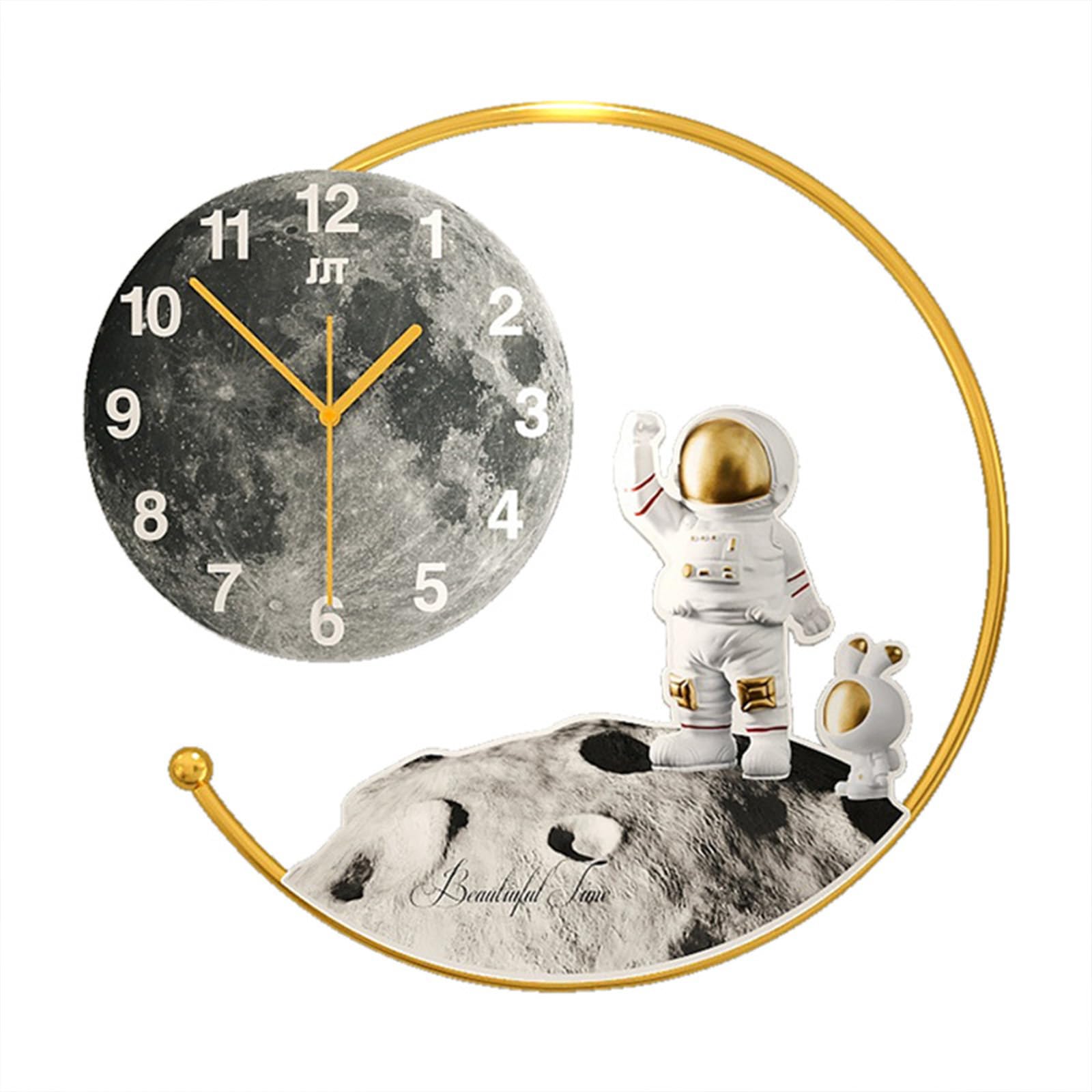 Horloge à quartz décorative moderne lumineuse et silencieuse pour maison et salon