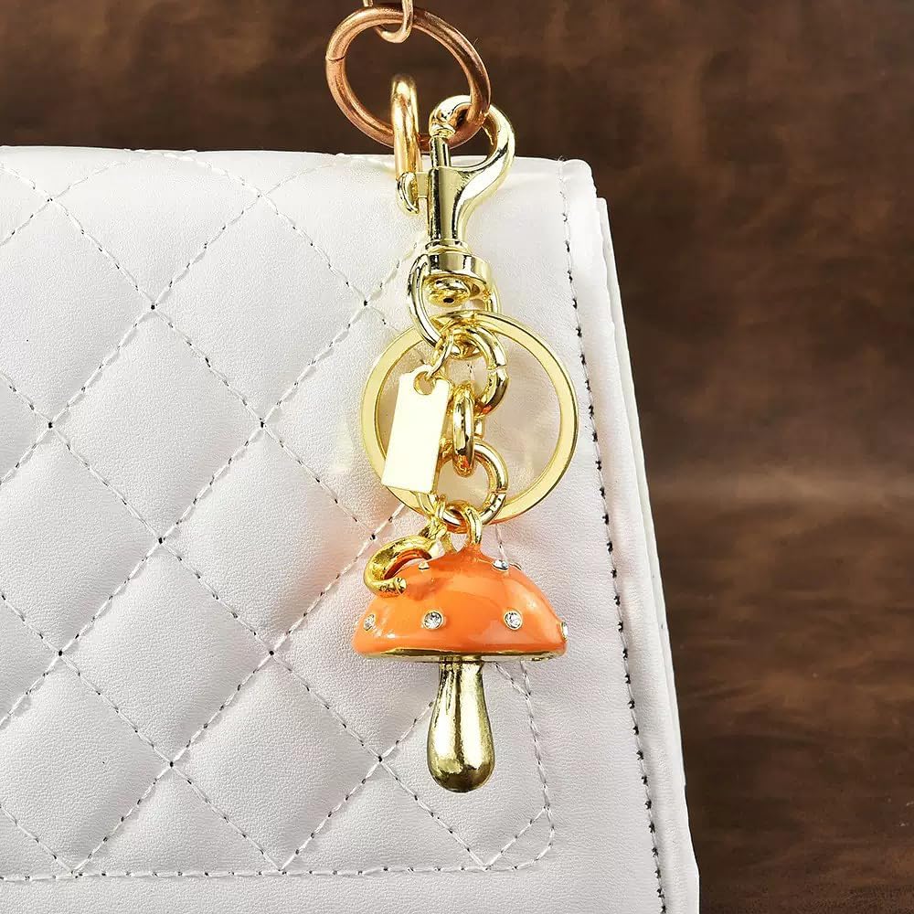 Charm mushroom keychain Cute Handbag Accessories Personalized Bag Charm Accessories Gift for Womens - Image 3