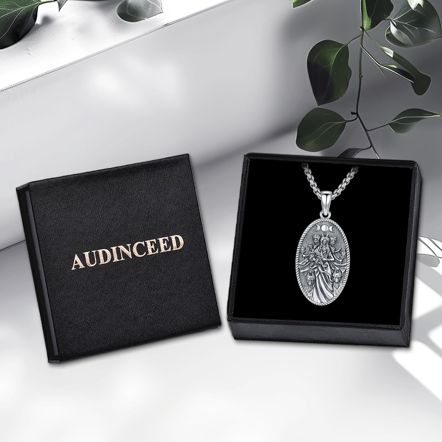 Hecate Necklace 925 Sterling Silver Goddess of Witches of Magic Hekate Pendant Necklace Ancient Greek Mythology Night of Hekate Moon Amulet Jewelry for Women Men - Image 7