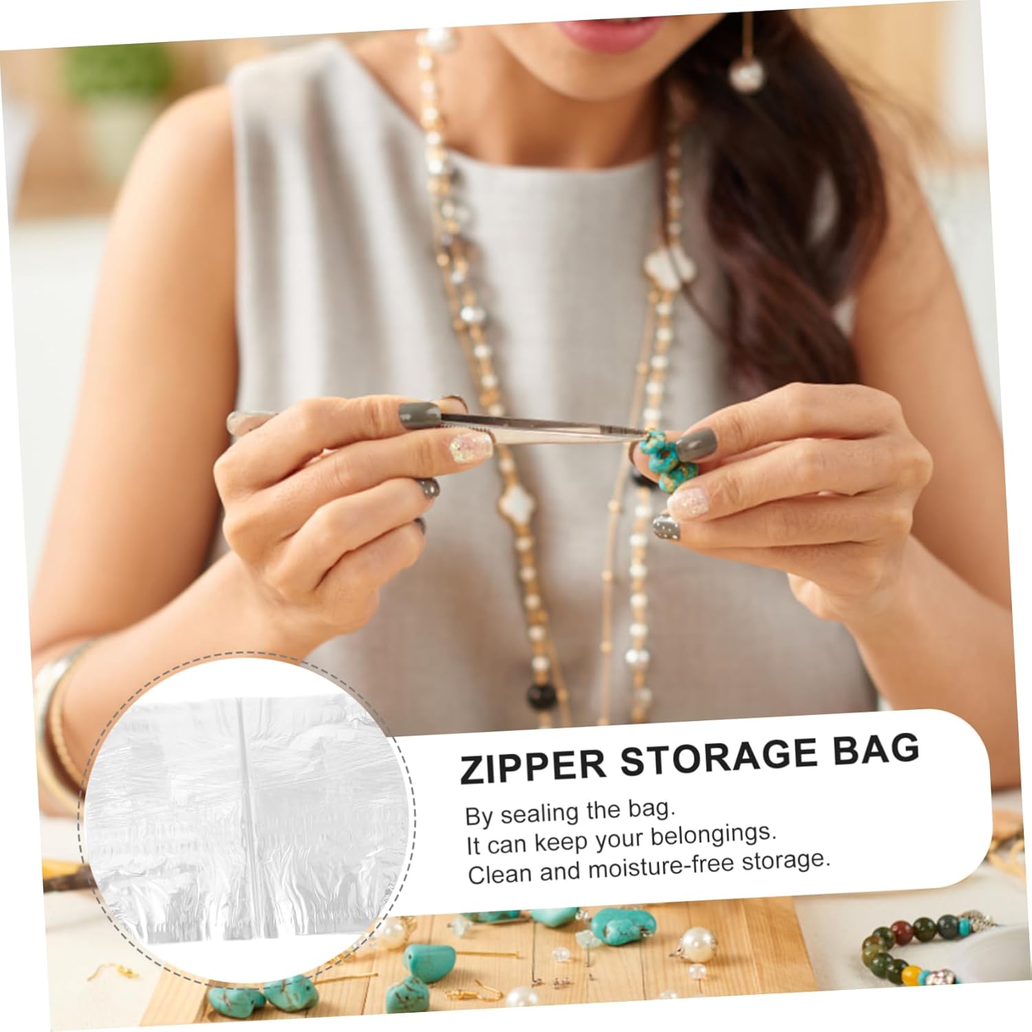100pcs Shrink Wrap Bags for Packaging Moisture Shrink Packing Film for Crafts Bottles and