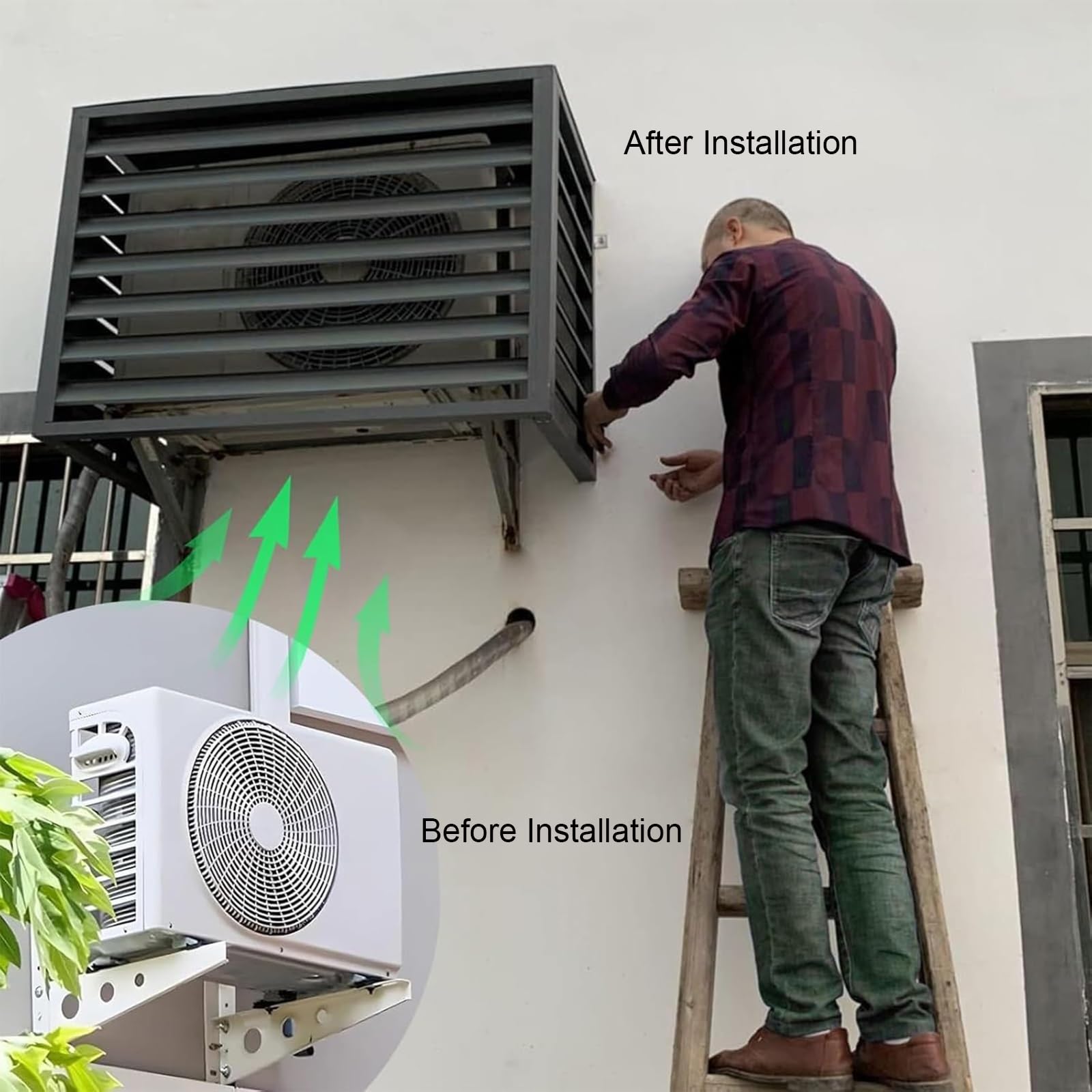 Habillage en aluminium pour climatiseur/pompe à chaleur HWC-K59