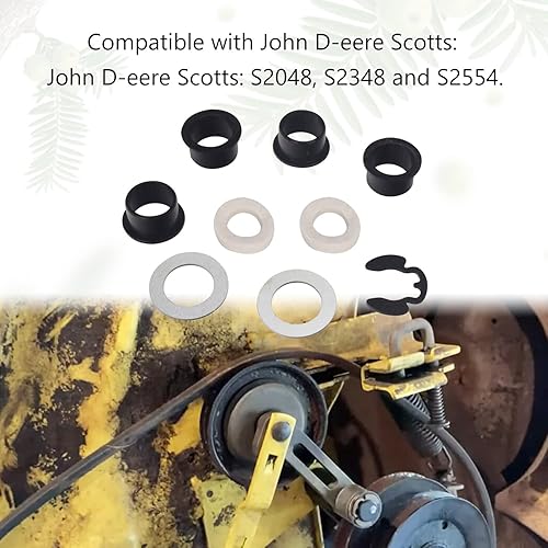 Miniatura 7 de M136635 M143350 - Tensor de brazo tensor y buje de reconstrucción compatible con modelos de tractor y cortacésped John D-eere 48C 54C GT LX GX