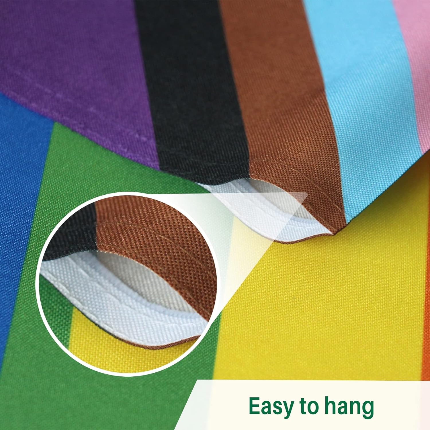 AMZFLAG Progress Pride House Flag 28x40 Inches Outdoor, Double Sided House Progress Pride Rainbow Flag for Outside, LGBTQ Community Gay Inclusive Lesbian House Flag