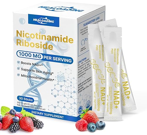 Suplementos líquidos de NAD para mujeres suplementos de resveratrol de ribósido de nicotinamida de 1000 mg con PQQ, NAD+ Suplemento de fresa bebida