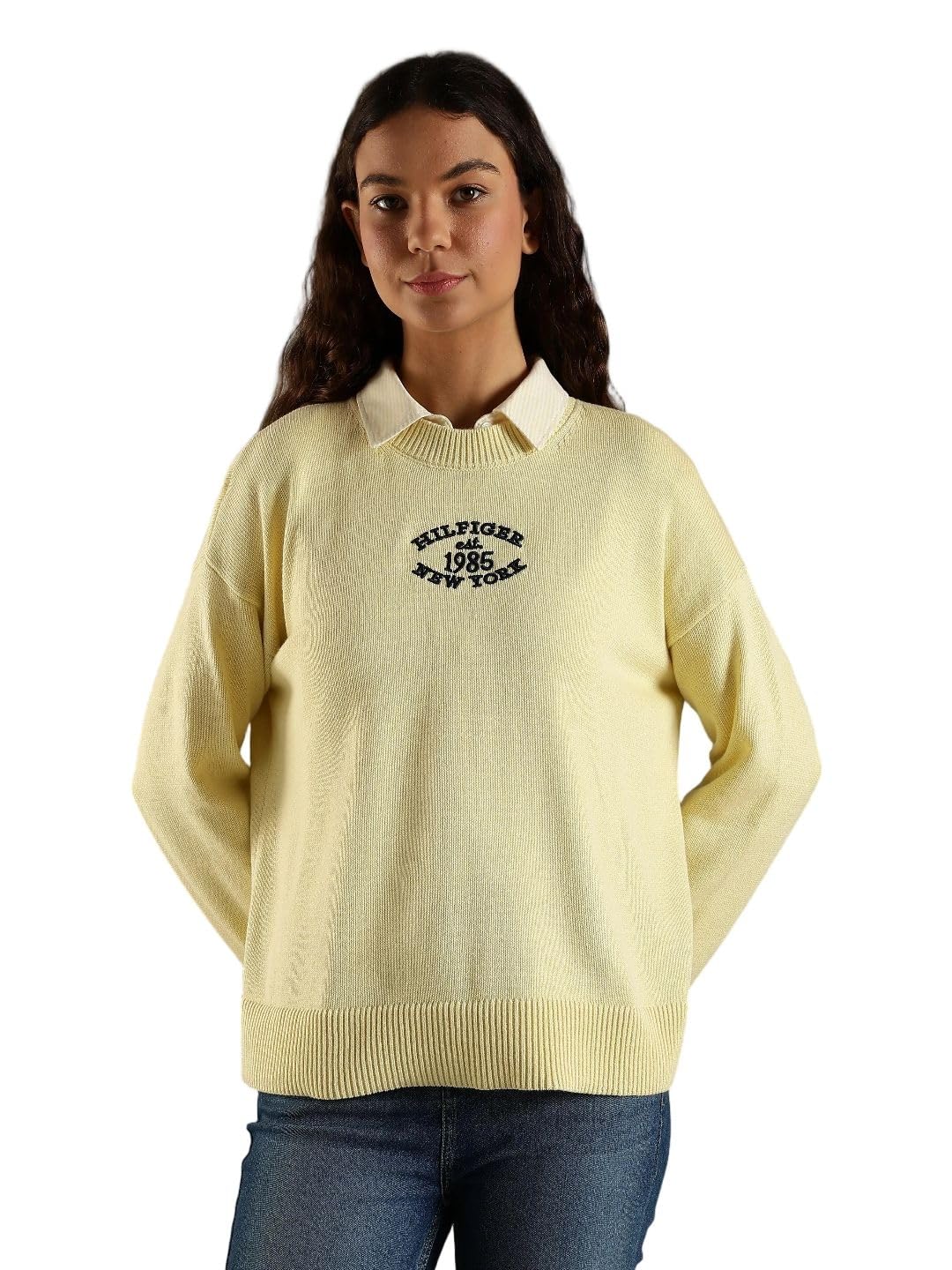 tommy hilfiger Regular fit Cotton Crew Neck Pullover-picture-35